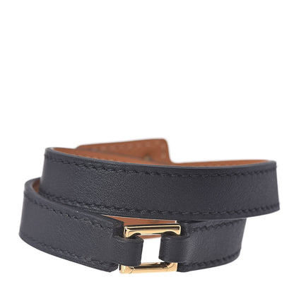Hermes Swift O'Kelly Double Tour Bracelet T3 Black 3 of 5