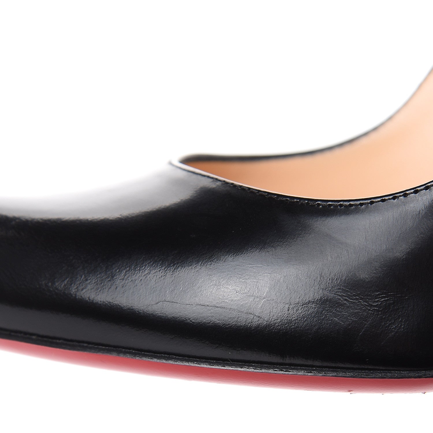 Christian Louboutin Jazz Calfskin Decollete 868 100 Pumps 37 Black 10 of 11