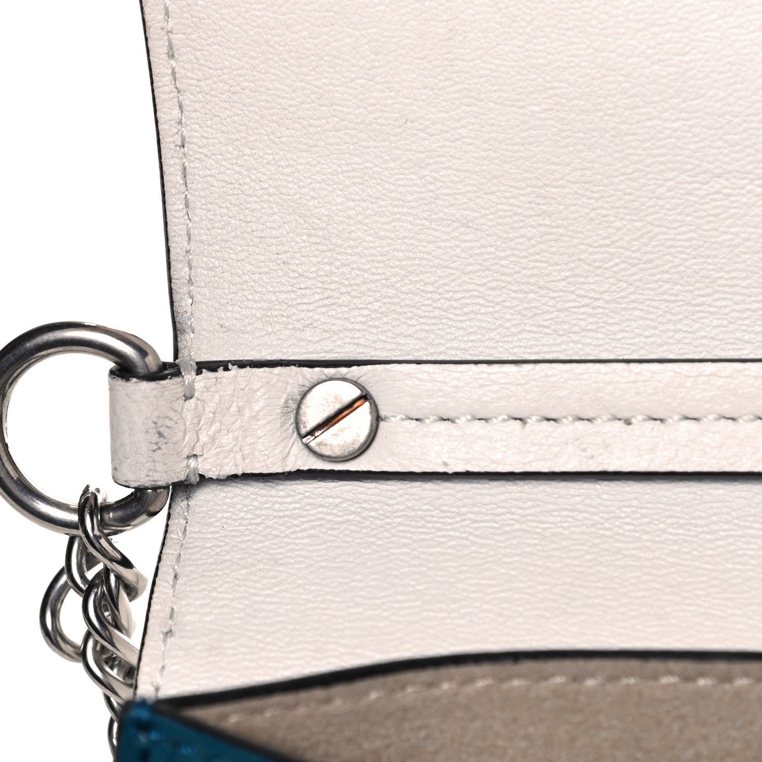Givenchy Lambskin Perforated Small GV3 Shoulder Bag White 16 of 20