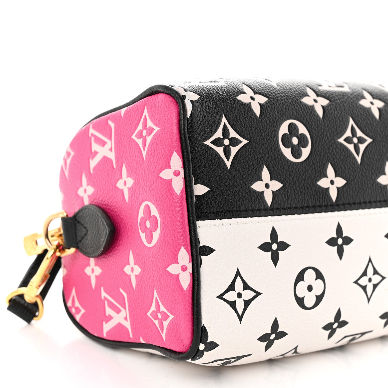 Louis Vuitton Empreinte Monogram Spring in the City Speedy Bandouliere 20 Black White Pink 8 of 9