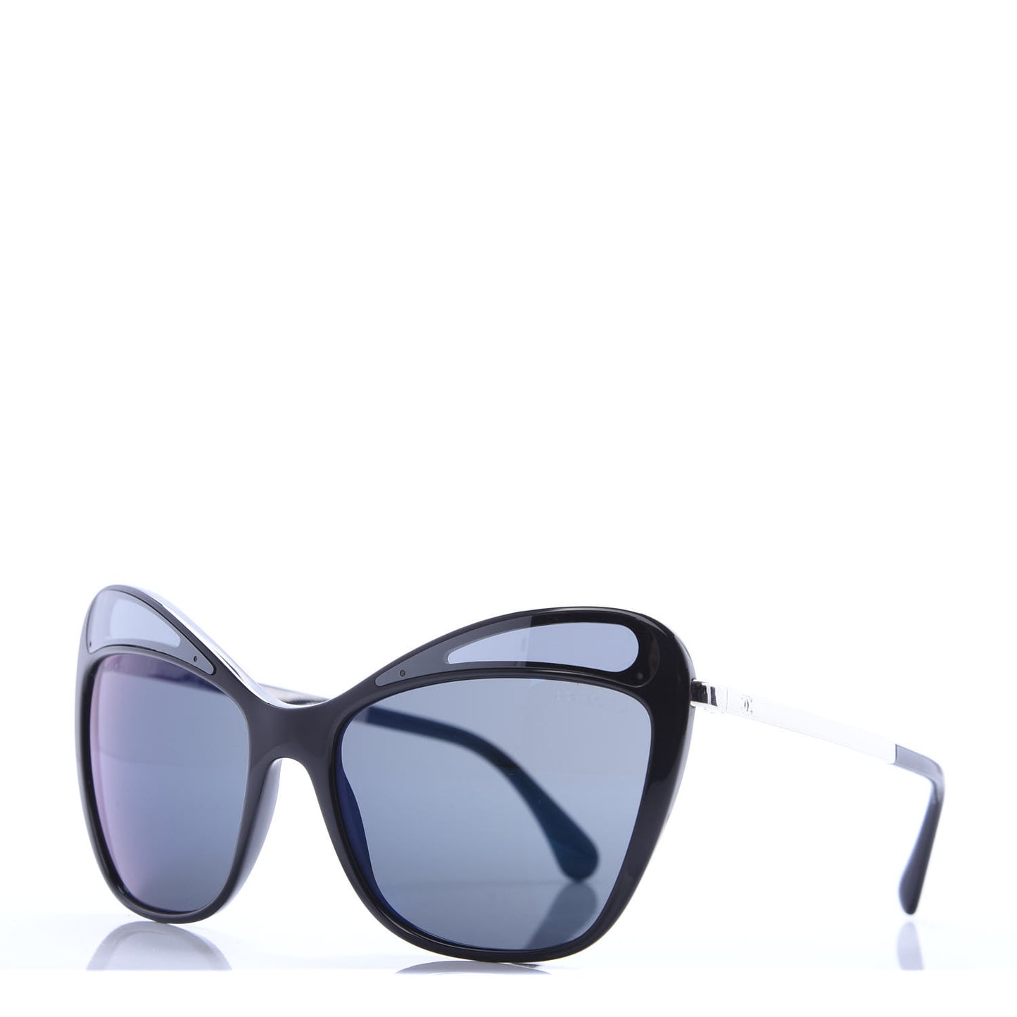 Acetate Butterfly Sunglasses 5377 Black Blue