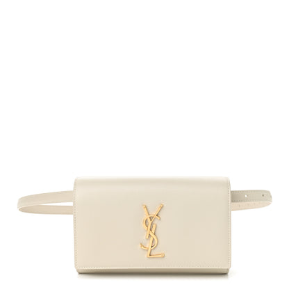 Saint Laurent Grain De Poudre Monogram Kate Belt Bag Crema Soft 1 of 7