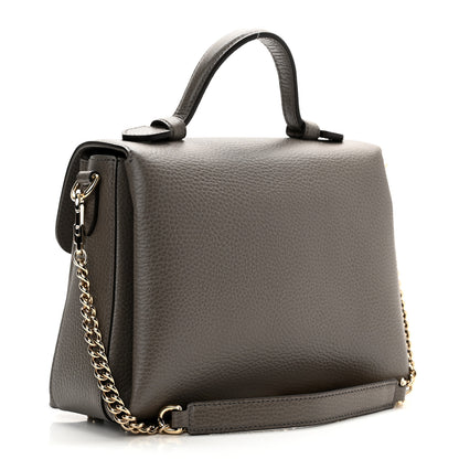 Gucci Dollar Calfskin Interlocking G Top Handle Shoulder Bag Loess 3 of 10