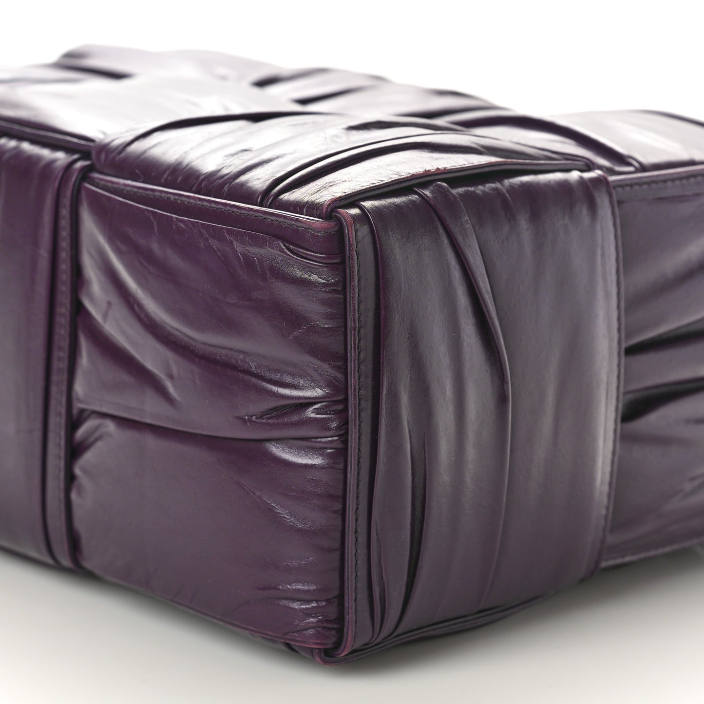 Foulard Intrecciato Pleated Medium Arco Tote Dark Mystic
