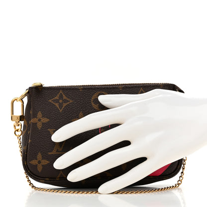 Louis Vuitton Monogram My LV Heritage Mini Pochette Accessories Fuchsia Black 2 of 8