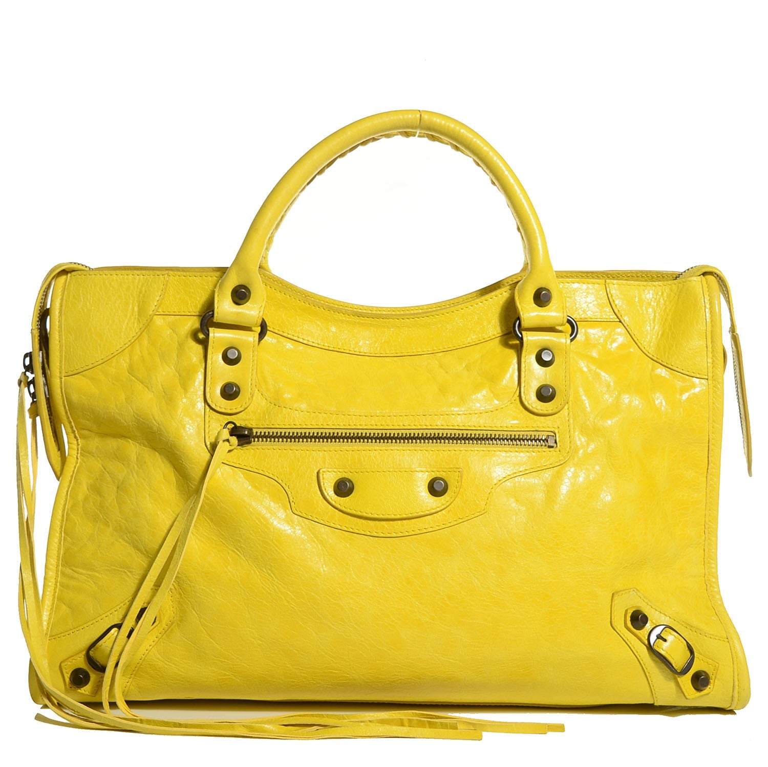 Balenciaga Agneau Classic Hardware City Bouton D Or 1 of 13