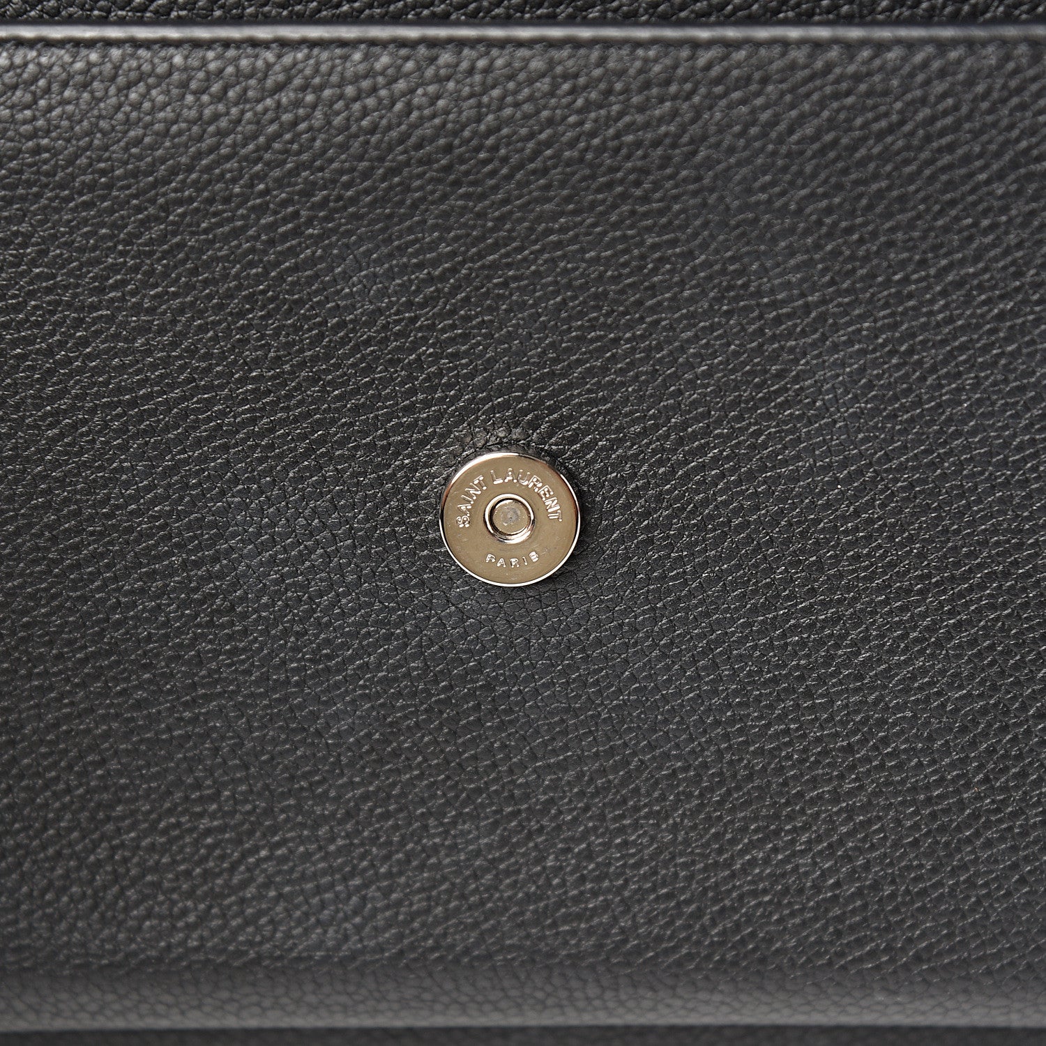 Saint Laurent Grained Calfskin Medium Monogram Sunset Black 6 of 9