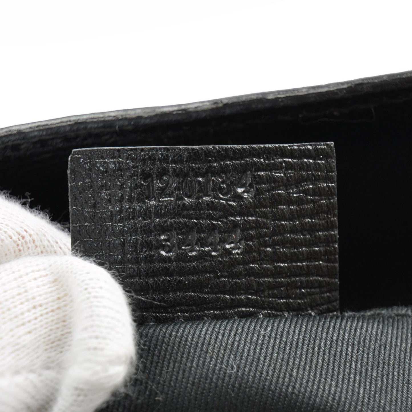 Leather Horsebit Clutch Bag Black