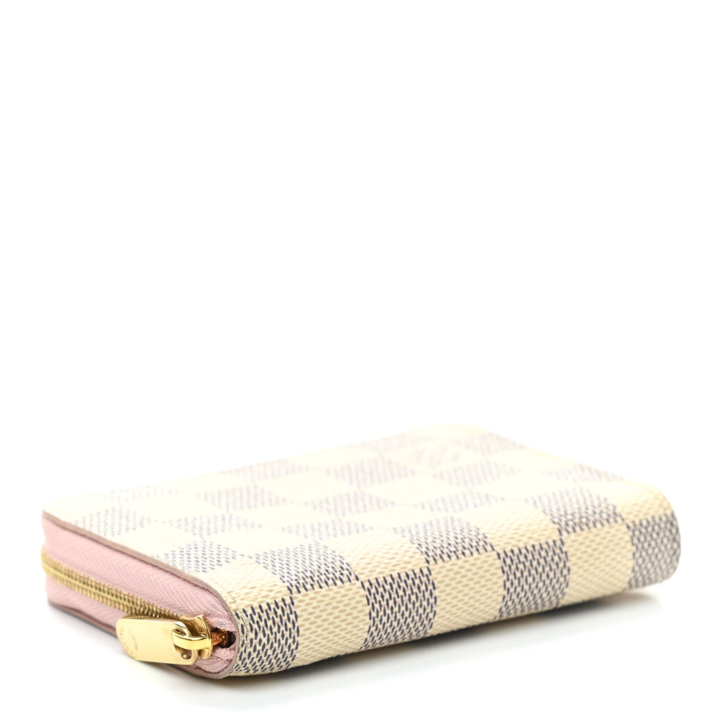 Damier Azur Zippy Coin Purse Rose Ballerine