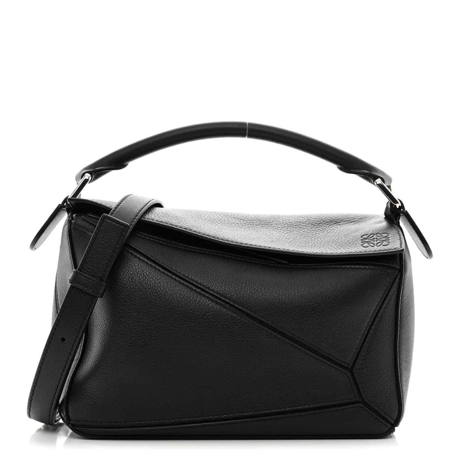 Loewe Calfskin Small Puzzle Bag Black 1 of 9