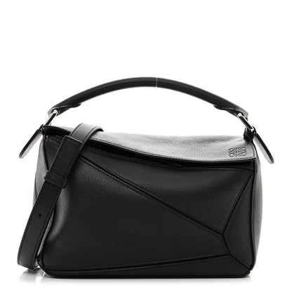 Loewe Calfskin Small Puzzle Bag Black 1 of 9