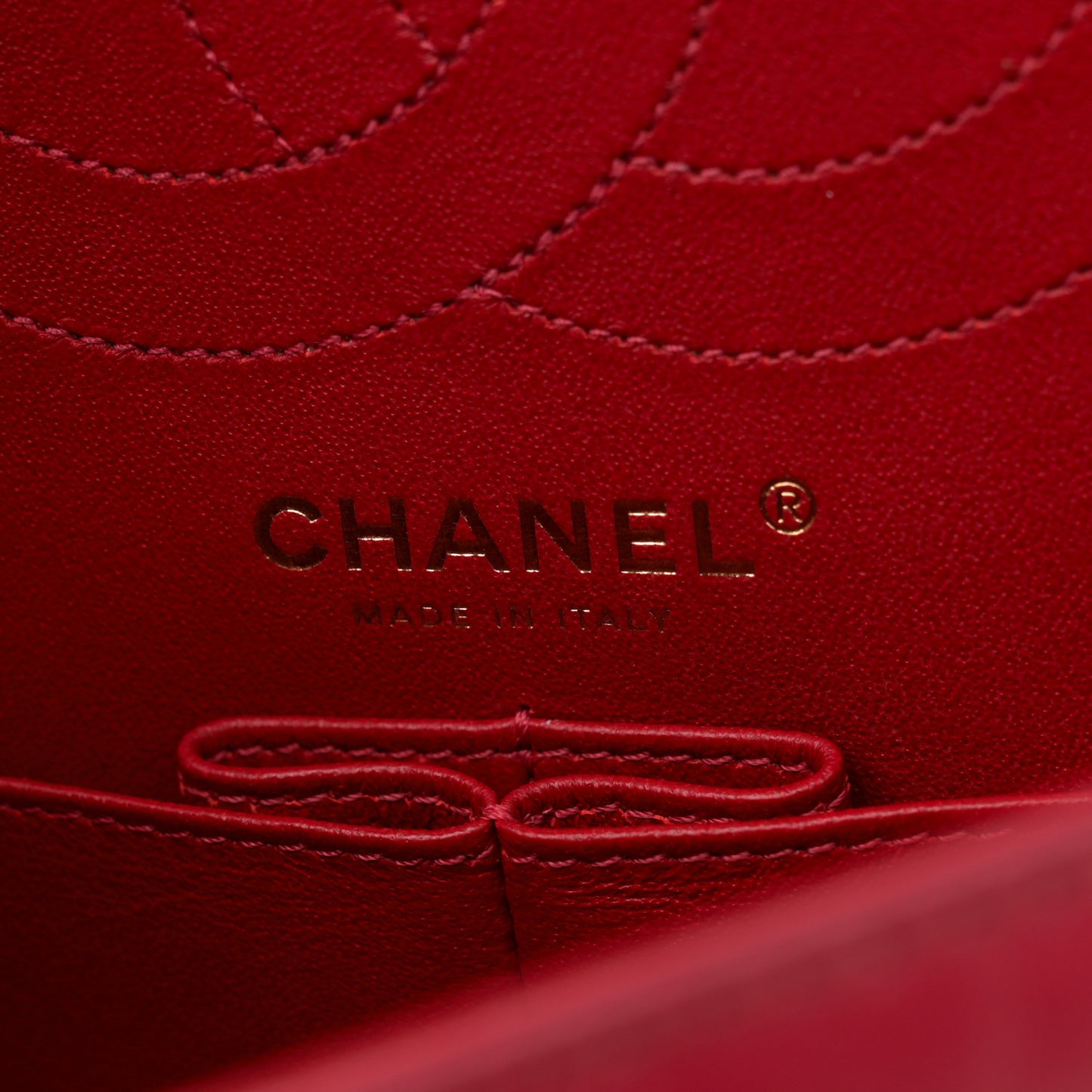 Aged Calfskin Quilted 2.55 Reissue 225 Flap Red