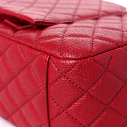 Chanel Calfskin Quilted Small XXL Travel Flap Bag Red 11 of 11