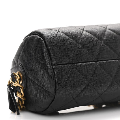 Chanel Caviar Quilted Small Fashion Therapy Bowling Bag Black 8 of 10