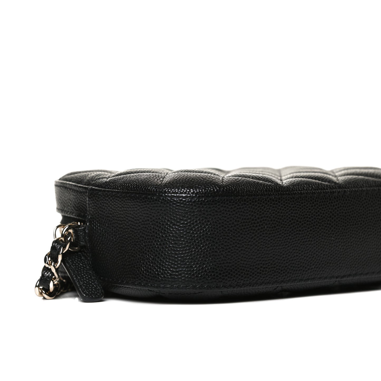 Caviar Quilted Vanity With Chain Black
