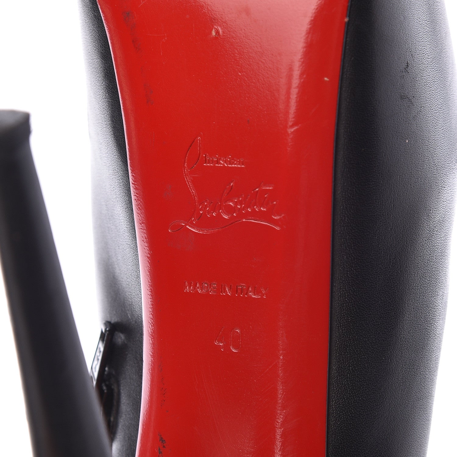 Christian Louboutin Calfskin Daf Booty 160 Ankle Boots 40 Black 6 of 13