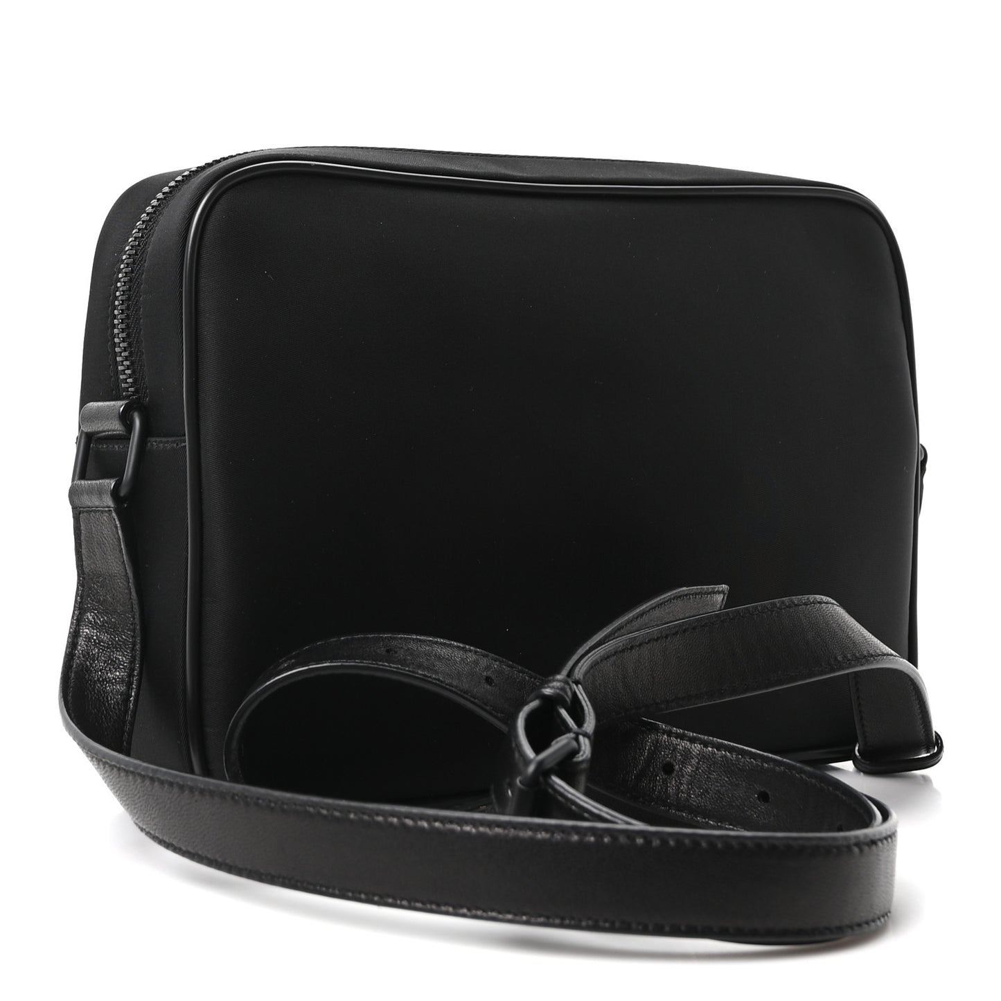 Lambskin Nylon Camp Camera Bag Black