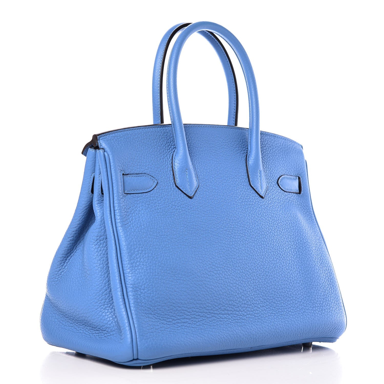 Hermes Taurillon Clemence Birkin 30 Bleu Paradis 3 of 33