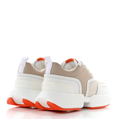Hermes Calfskin Womens Giga Sneakers 36.5 Multicolor White Gomma 4 of 10