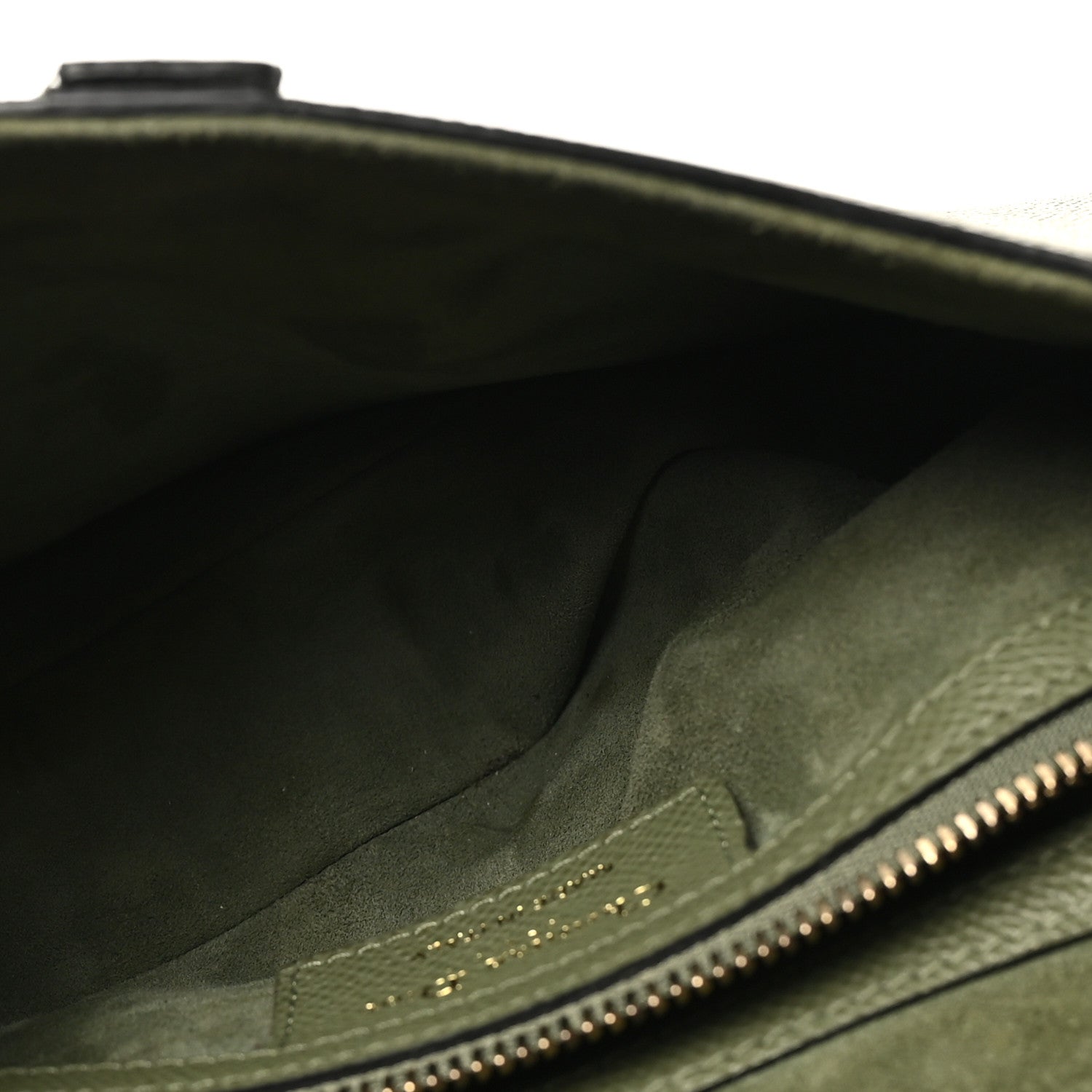 Christian Dior Grained Calfskin Saddle Bag Sage 5 of 10