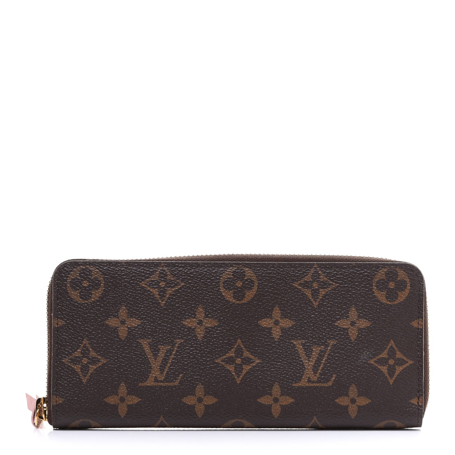 Monogram Clemence Wallet Rose Ballerine