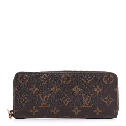 Louis Vuitton Monogram Clemence Wallet Rose Ballerine 1 of 8