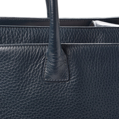 Chanel Deerskin Cerf Executive Shopper Tote Dark Blue 8 of 10