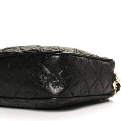 Chanel Lambskin Quilted CC Tassel Camera Case Black 11 of 11