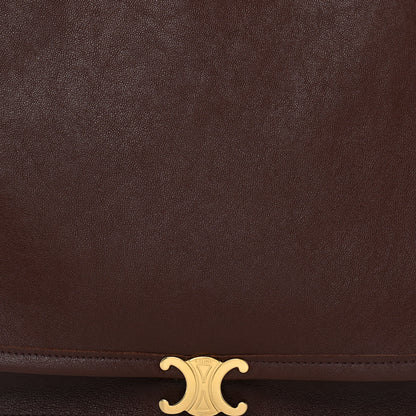 Celine Shiny Lambskin Soft Triomphe Besace Bag Brick 7 of 10