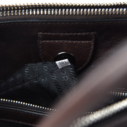 Prada Glace Calfskin Twin Pocket Tote Moro 15 of 16