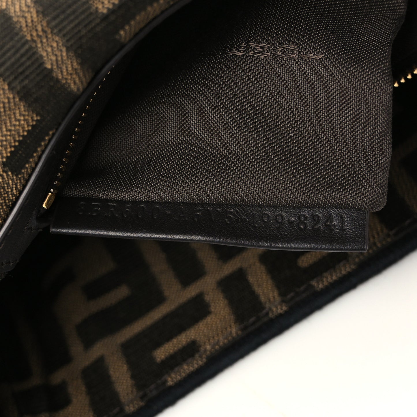 Fabric Jacquard FF 1974 Medium Baguette Tobacco Moro Black