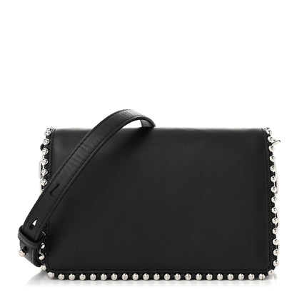 Alexander Wang Calfskin Studded Attica Biker Shoulder Bag Black 1 of 10