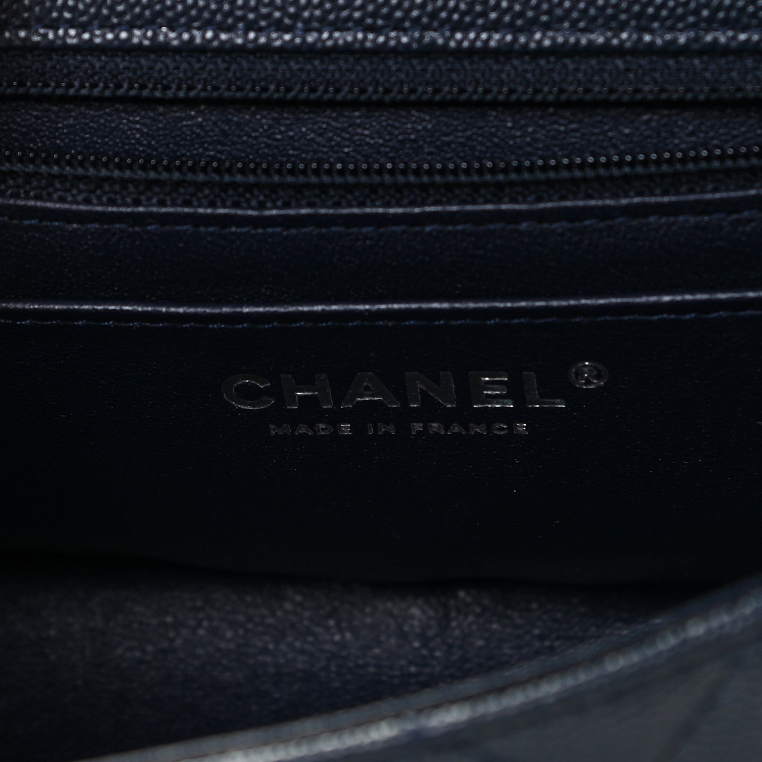 Chanel Caviar Quilted Mini Rectangular Flap Navy 4 of 8