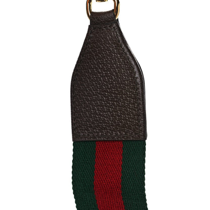 Gucci Canvas Web Shoulder Strap Green Red 4 of 4