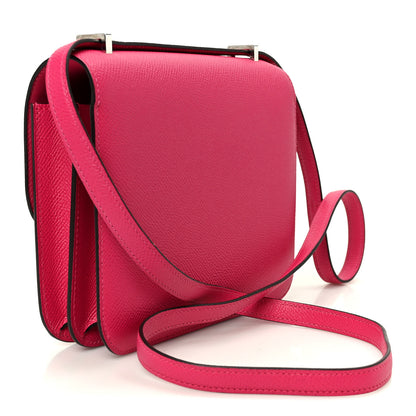 Hermes Epsom Shiny Alligator Constance 18 Rose Mexico 3 of 12