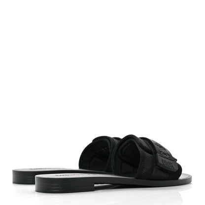 Christian Dior Technical Stretch Fabric Camouflage Dio(r)evolution Slide Sandals 35 Black Military 4 of 8