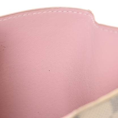 Louis Vuitton Damier Azur Victorine Wallet Rose Ballerine 8 of 11