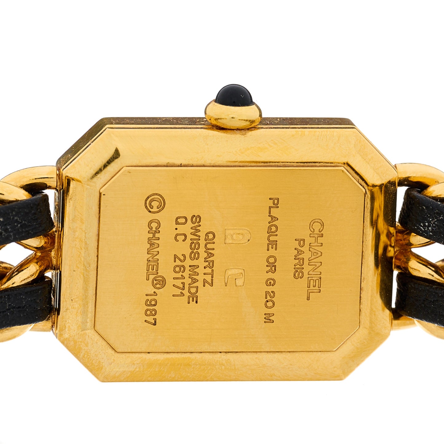 Stainless Steel Lambskin 20mm Chain Premiere Quartz Watch Gold M