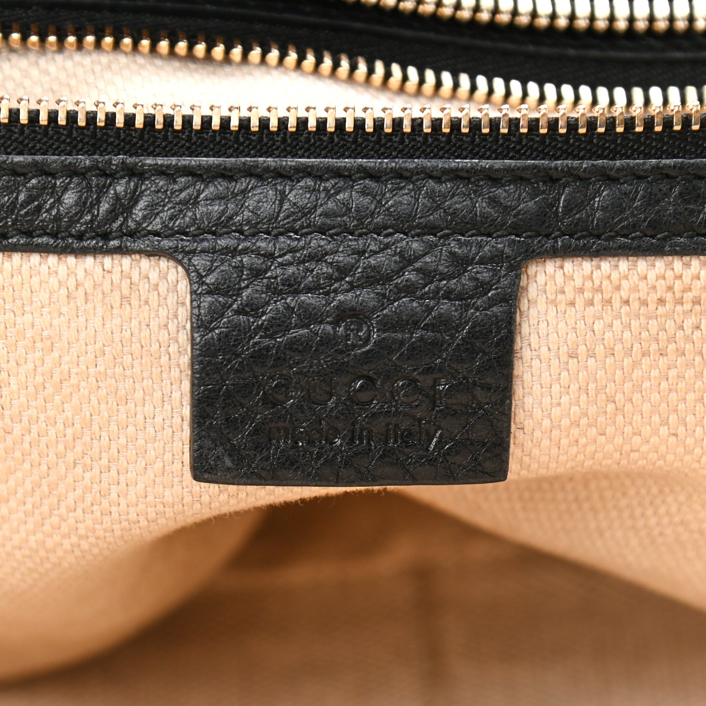 Pebbled Calfskin Medium Soho Bowler Black