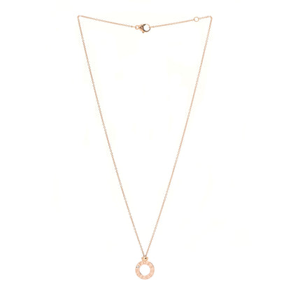 Piaget 18K Rose Gold Diamond Possession Circle Pendant Necklace 3 of 6