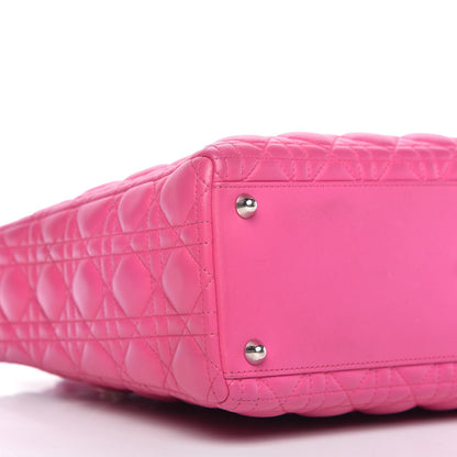 Christian Dior Lambskin Cannage Large Lady Dior Pink 6 of 10