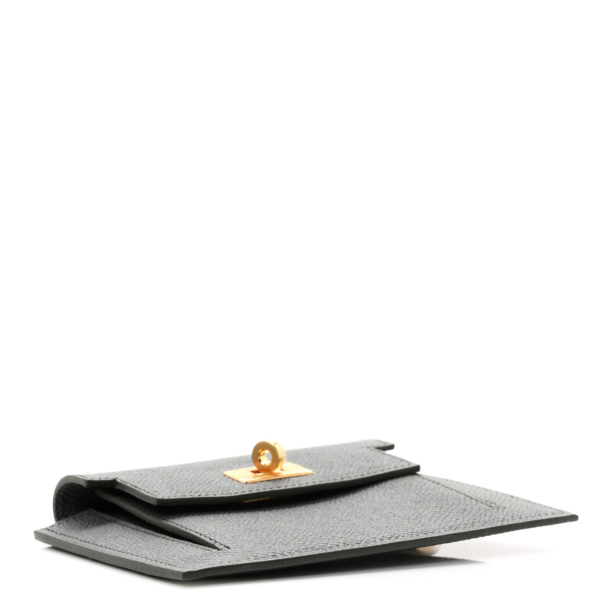 Epsom Kelly Pocket Compact Wallet Vert Amande