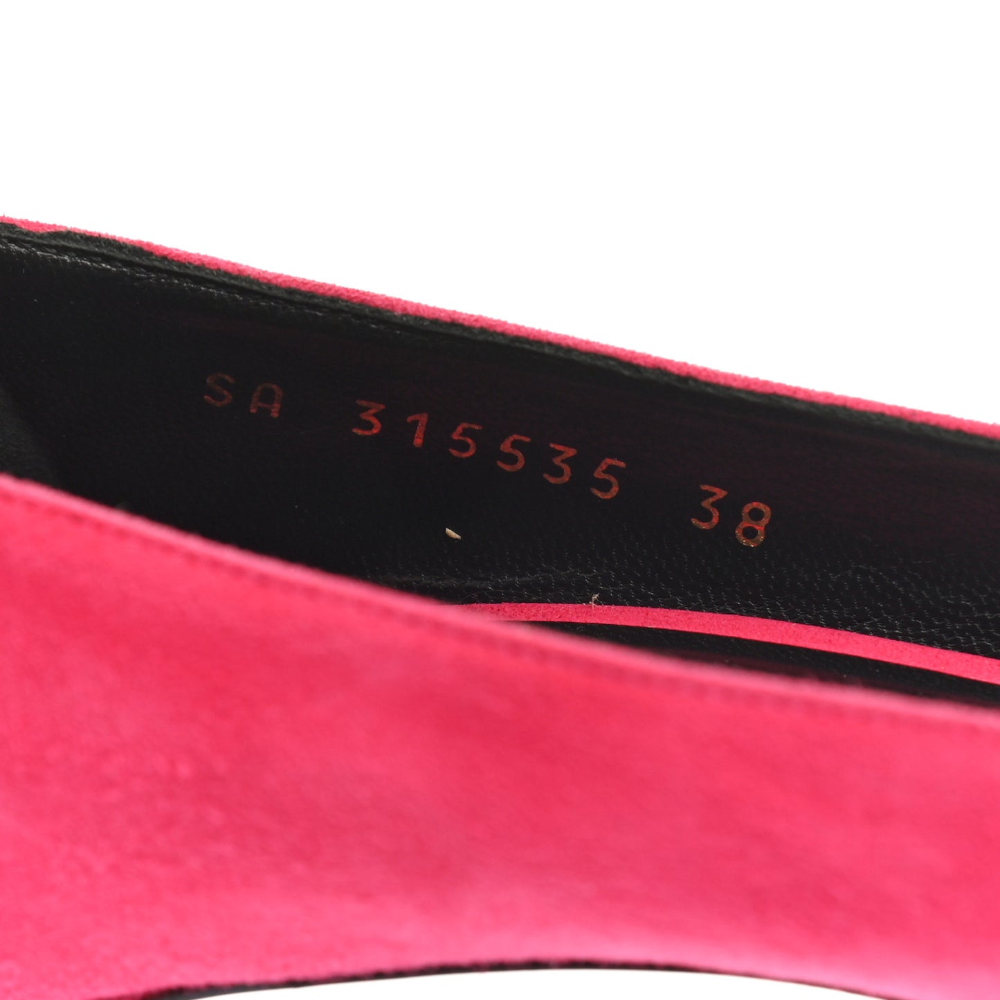 Suede Calfskin Anja 85 Pumps 38 Hot Pink
