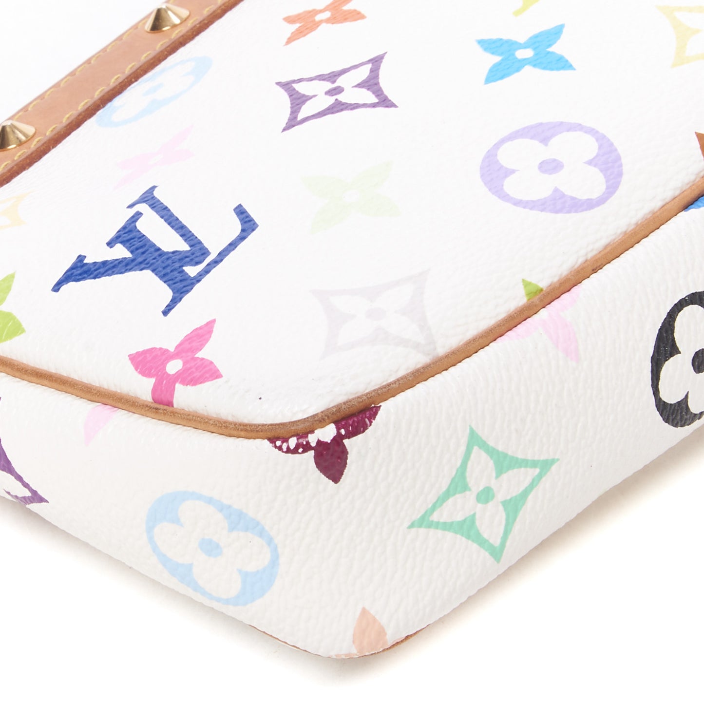 Monogram Multicolor Pochette Accessories White