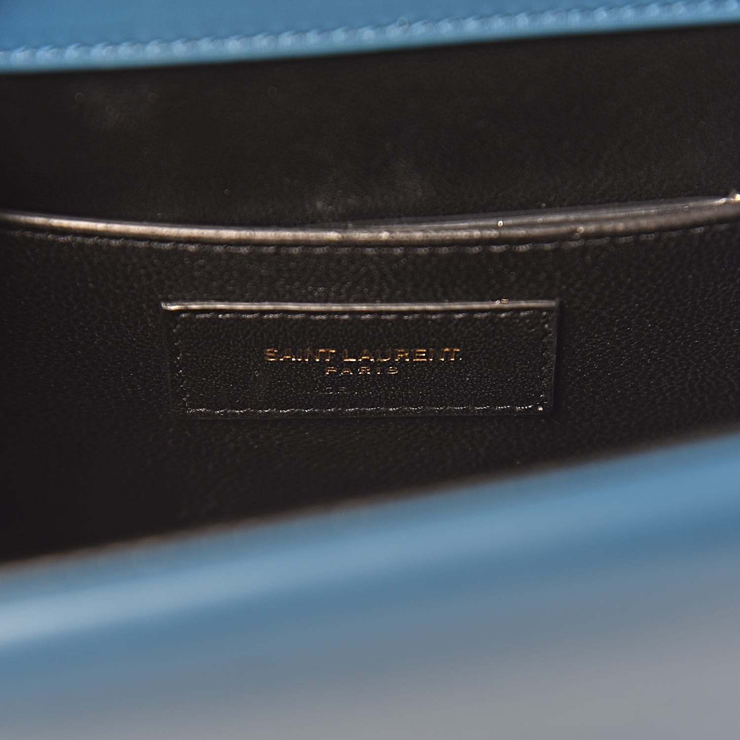 Saint Laurent Smooth Calfskin Monogram Medium Sulpice Shoulder Bag Deep Sea 7 of 10