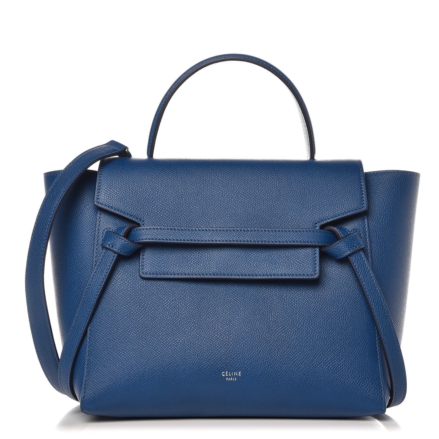 Baby Grained Calfskin Micro Belt Bag Lazuli