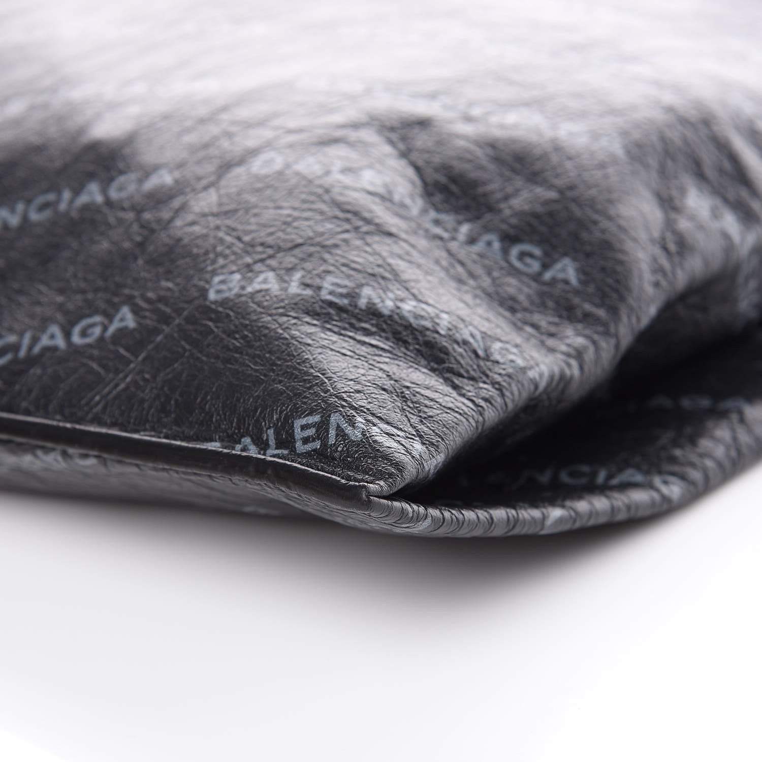 Balenciaga Agneau Arena Allover Logo M Supermarket Shopper Gris Crayon Gris 9 of 9