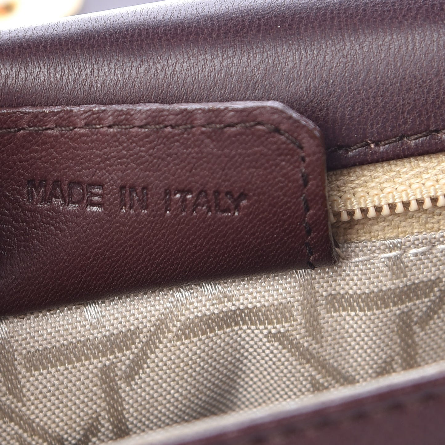 Lambskin Cannage Crossbody Flap Brown