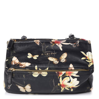 Givenchy Lambskin Magnolia and Moth Print Mini Pandora Black 1 of 7