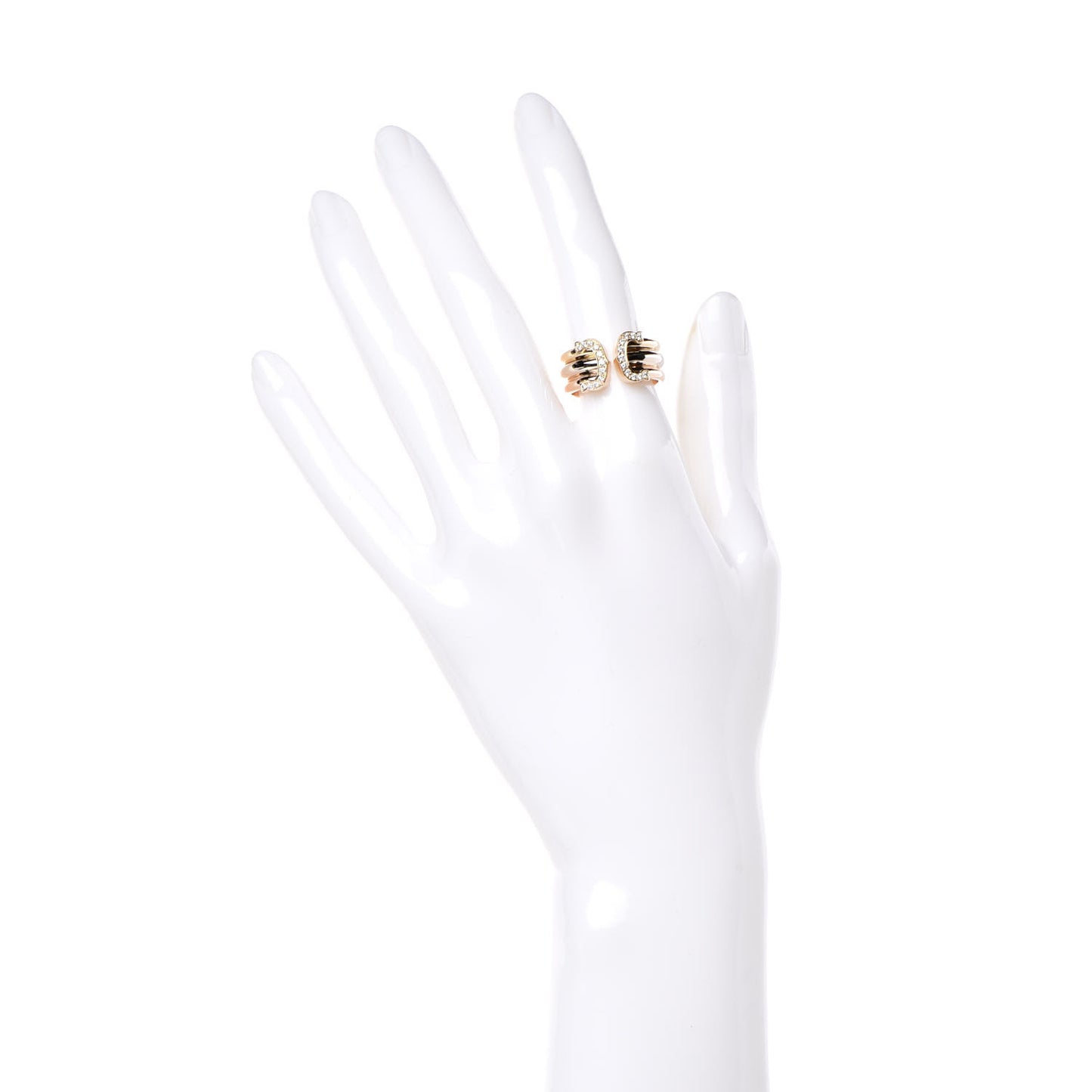 18K Pink Yellow White Gold Diamond C De Ring 50 5.25